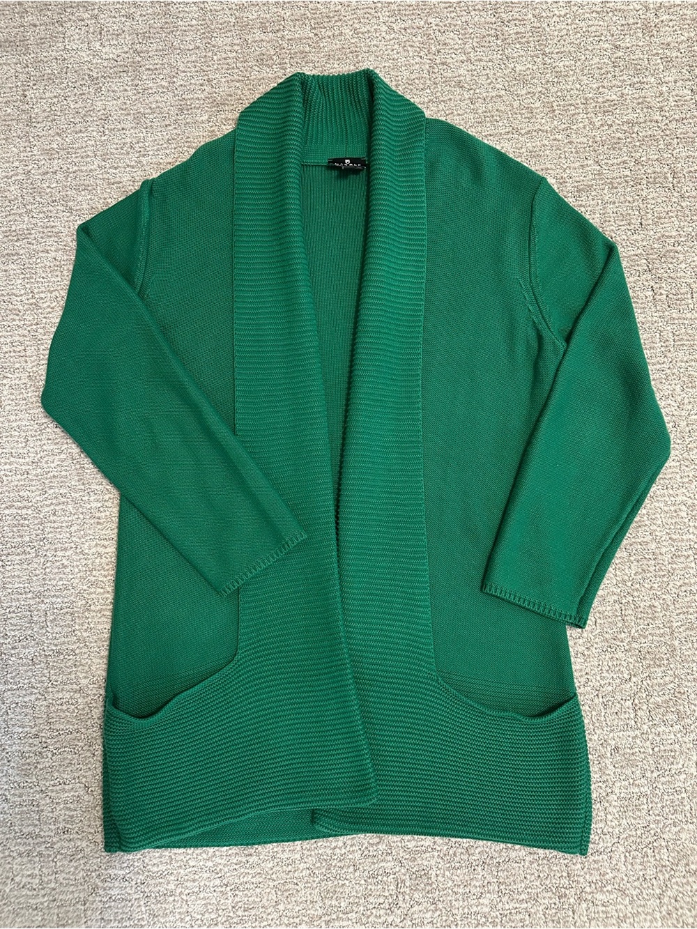 MARBLE Open-Front Emerald Green Women’s Cardigan